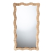 bali & pari Hasana Natural Rattan Floor Mirror Scalloped Frame Full Length