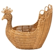 bali & pari Florabel Natural Rattan Peacock BasketWicker Storage Solution