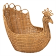 bali & pari Florabel Natural Rattan Peacock BasketWicker Storage Solution