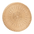 bali & pari Hideo Natural Rattan End Table Wicker Sculptural Accent Table