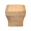 bali & pari Canika Natural Rattan Coffee Table with Checkered Tabletop