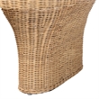 bali & pari Canika Natural Rattan Coffee Table with Checkered Tabletop