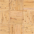 bali & pari Canika Natural Rattan Coffee Table with Checkered Tabletop