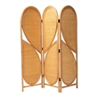 bali & pari Kiyoko Natural Rattan Room Divider Wicker Decorative Screen