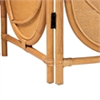 bali & pari Kiyoko Natural Rattan Room Divider Wicker Decorative Screen