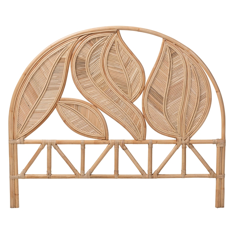 bali & pari Lifen Natural Rattan Standalone Headboard Panel Headboard King