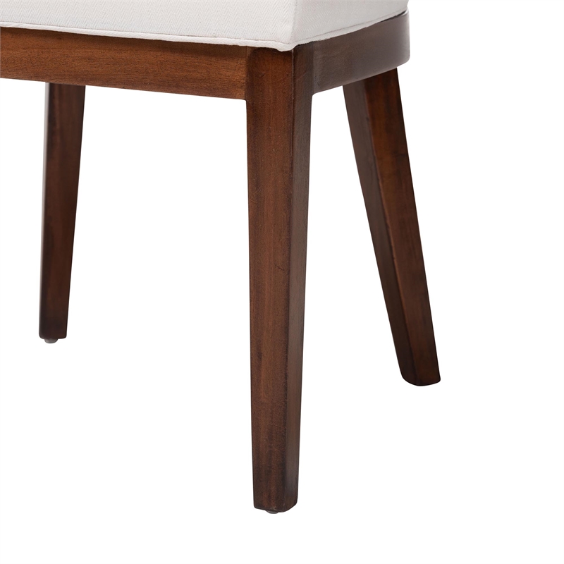 bali & pari Franco Dining Chair Sculpted Seating with Woven Rattan Backrest