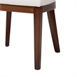 bali & pari Franco Dining Chair Sculpted Seating with Woven Rattan Backrest