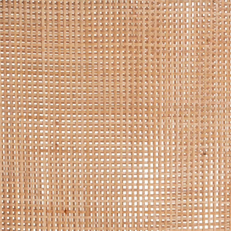 bali & pari Franco Dining Chair Sculpted Seating with Woven Rattan Backrest