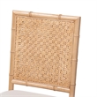 bali & pari Sandy Dining Chair Crafted Wood and Natural Rattan Side Chair