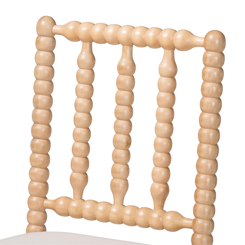 bali & pari Deya Bobbin Counter Stool Wood Kitchen Seating Natural Brown