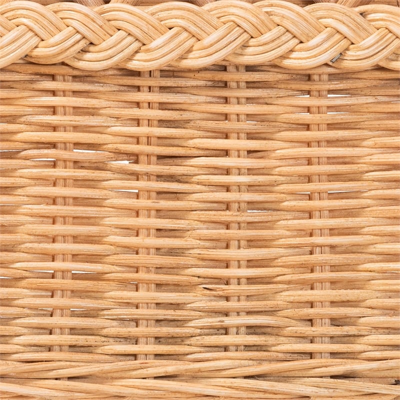 bali & pari Harini Natural Rattan Standalone Headboard Panel Headboard Queen