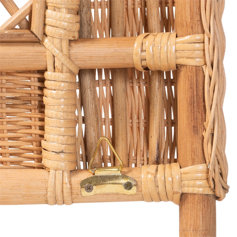 bali & pari Harini Natural Rattan Standalone Headboard Panel Headboard King