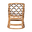 bali & pari Veneto Natural Rattan Dining Chair with Scalloped Back