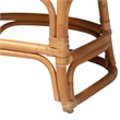 bali & pari Veneto Natural Rattan Dining Chair with Scalloped Back
