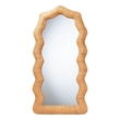 bali & pari Daray Scalloped Natural Rattan Full Length Floor Mirror