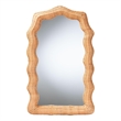 bali & pari Daray Scalloped Natural Rattan Wall Mirror