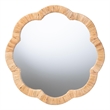 bali & pari Akuna Scalloped Natural Rattan Wall Mirror