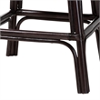 bali & pari Alsip Espresso Rattan Counter Stool with Swivel Seat