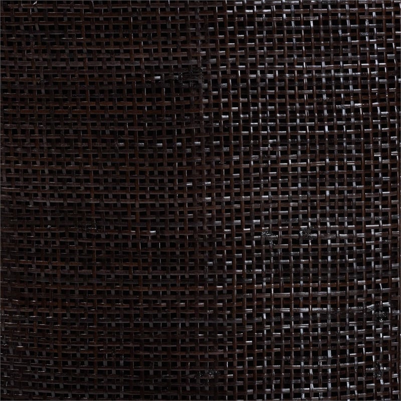 bali & pari Alsip Espresso Rattan Counter Stool with Swivel Seat