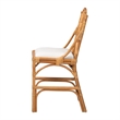 bali & pari Cedric Natural Rattan Counter Stool with Cushioned Seat