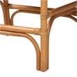 bali & pari Cedric Natural Rattan Counter Stool with Cushioned Seat
