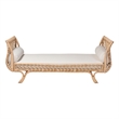 bali & pari Philana Natural Rattan Daybed with Cushions