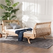 bali & pari Philana Natural Rattan Daybed with Cushions