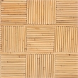 bali & pari Hisao Natural Rattan Checkered Console Table with Sculptural Base