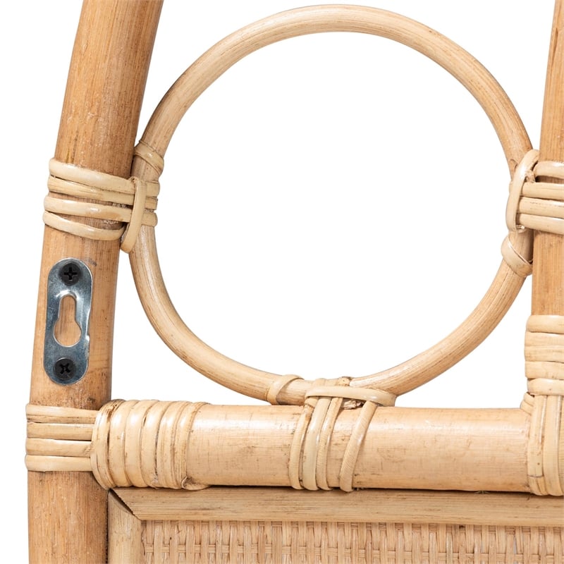 bali & pari Kang Natural Rattan Standalone Headboard Queen
