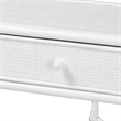 bali & pari Lindie Natural Rattan Writing Desk with Two Drawers White