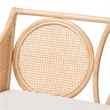 bali & pari Matt Natural Rattan Loveseat with Cane Backrest