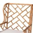 bali & pari Ray Natural Rattan Wingback Armchair with Removable Cushion