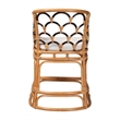 bali & pari Veneto Natural Rattan Counter Stool with Scalloped Back