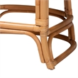 bali & pari Veneto Natural Rattan Counter Stool with Scalloped Back