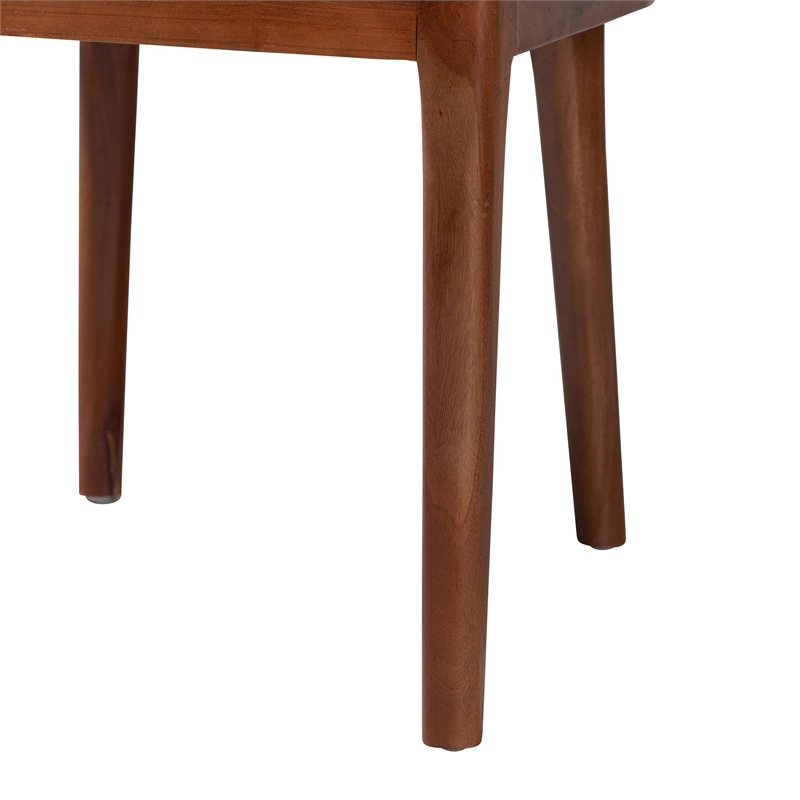 bali & pari Norely Dining Chair with Woven Seagrass Back
