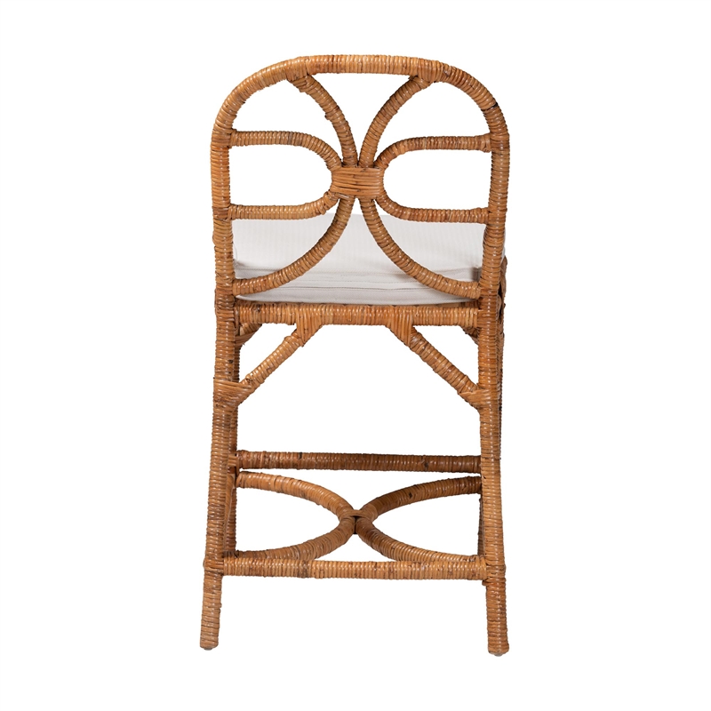 bali & pari Alondra Natural Rattan Counter Stool