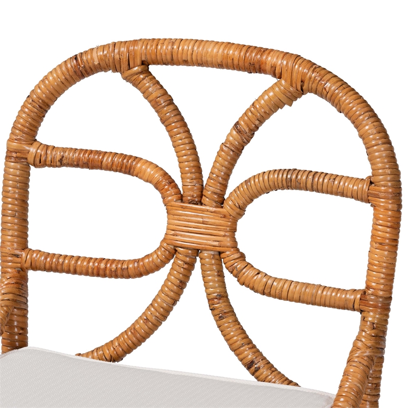 bali & pari Alondra Natural Rattan Counter Stool