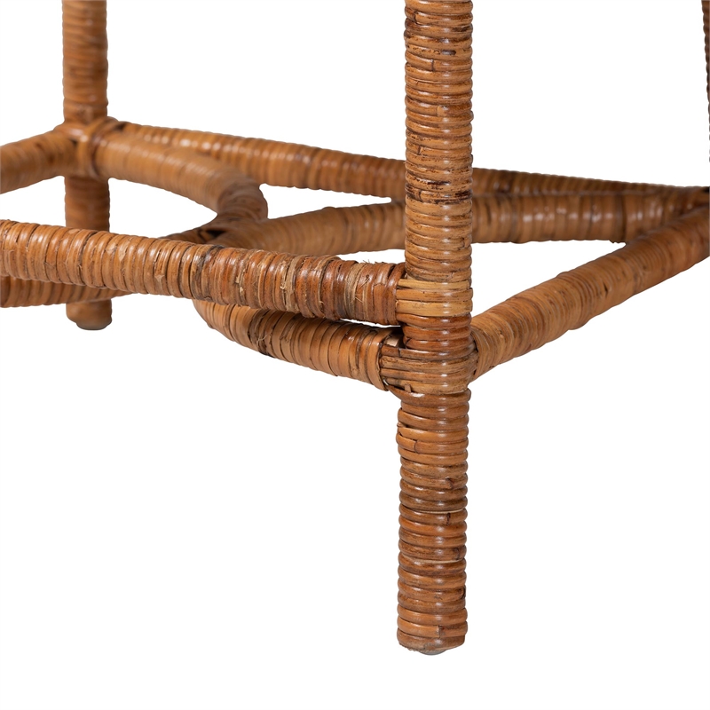 bali & pari Alondra Natural Rattan Counter Stool