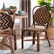 bali & pari Mariano Natural Rattan Dining Chair