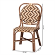 bali & pari Mariano Natural Rattan Dining Chair