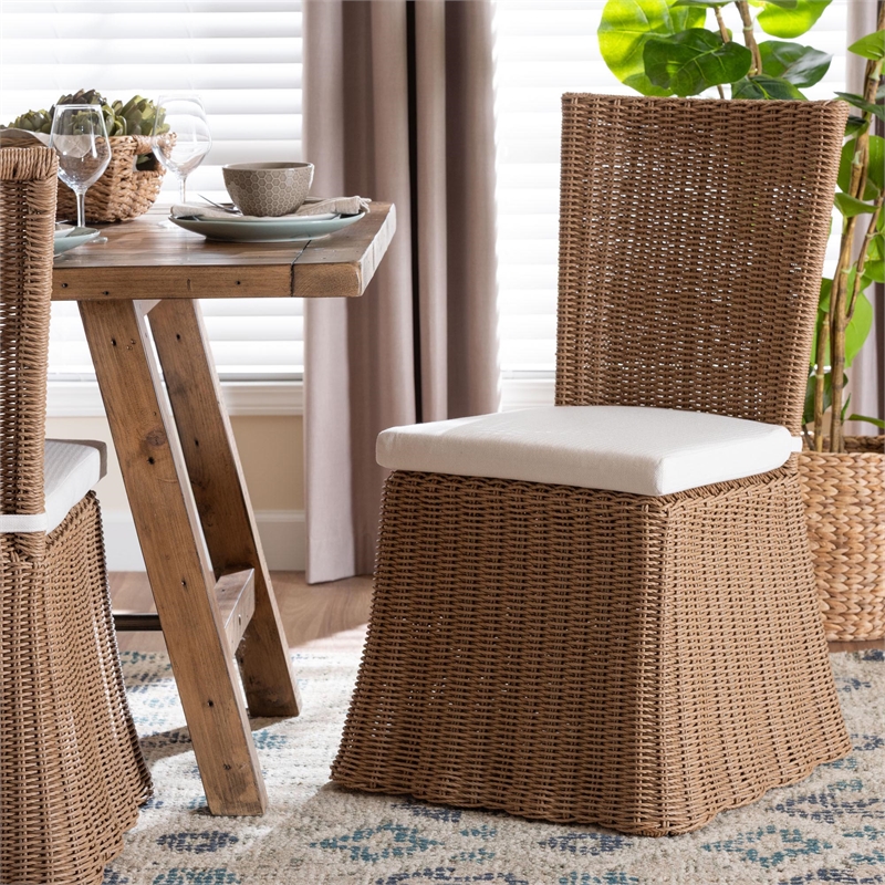 bali & pari Serge Woven Seagrass Dining Chair