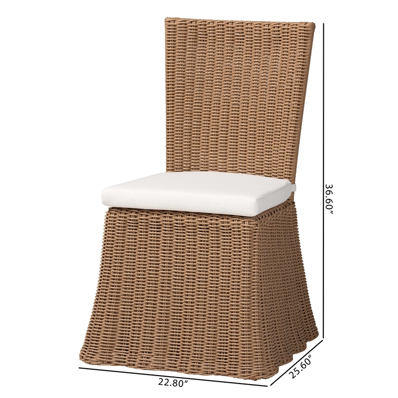 bali & pari Serge Woven Seagrass Dining Chair