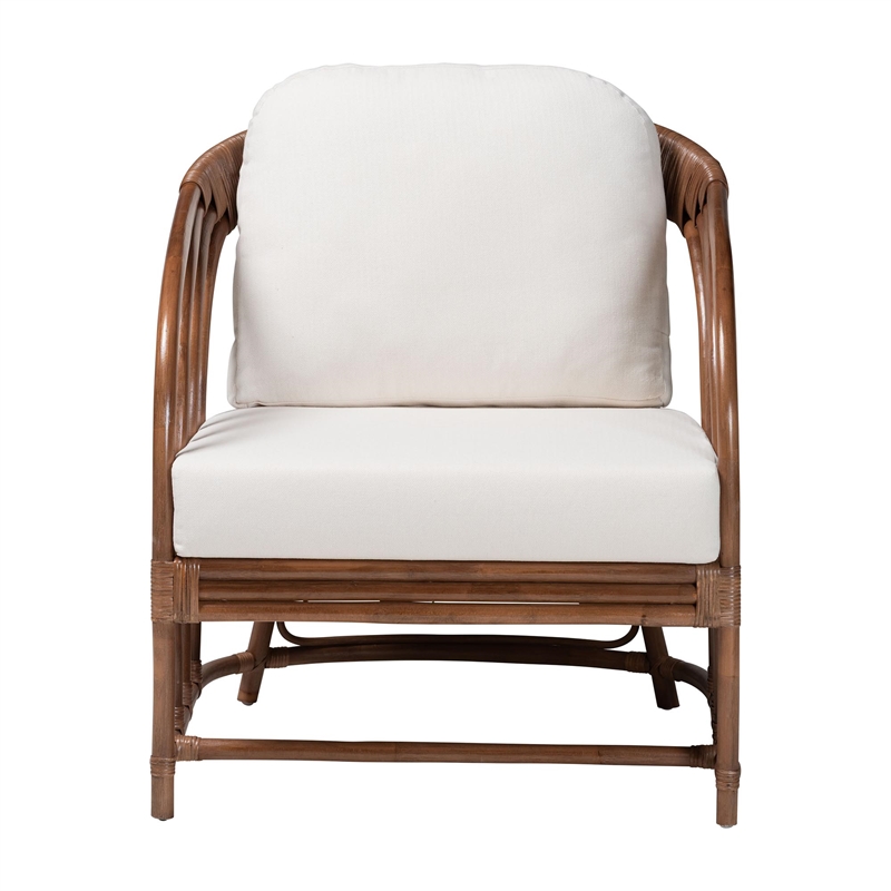 bali & pari Stan Natural Rattan Lounge Chair