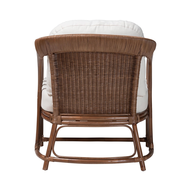bali & pari Stan Natural Rattan Lounge Chair