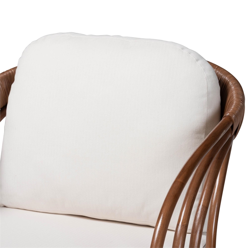 bali & pari Stan Natural Rattan Lounge Chair