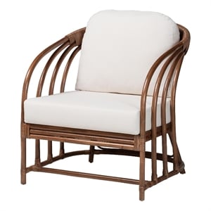 bali & pari Stan Natural Rattan Lounge Chair