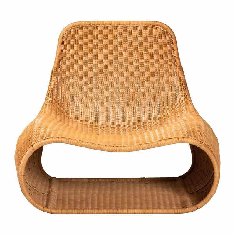 bali & pari Adala Natural Rattan Loop Lounge Chair