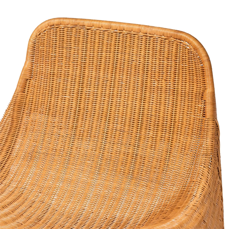 bali & pari Adala Natural Rattan Loop Lounge Chair