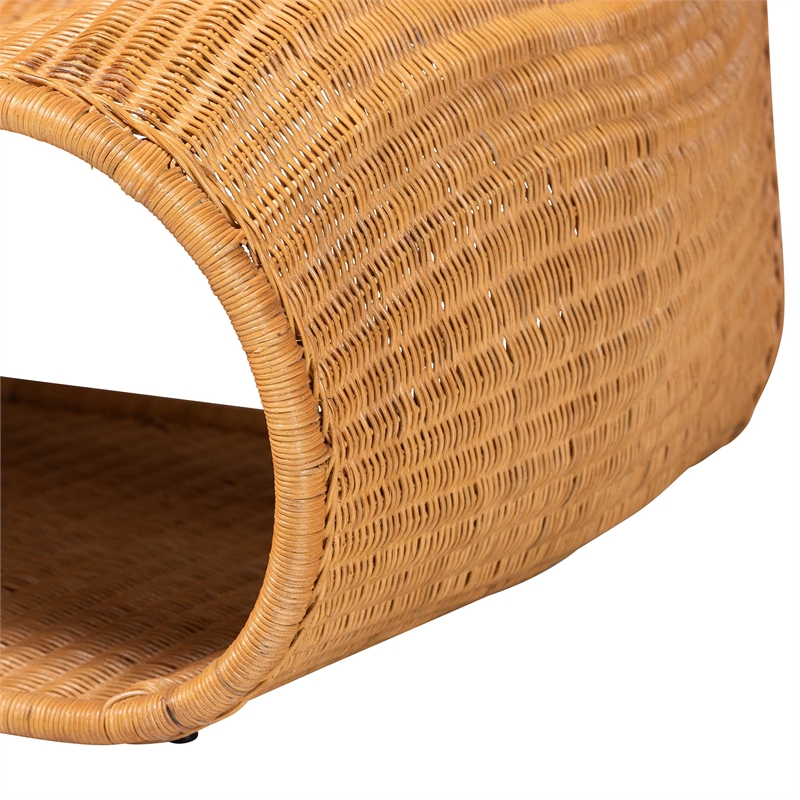 bali & pari Adala Natural Rattan Loop Lounge Chair